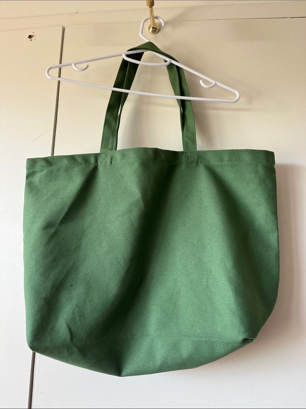 SEZANE Green East Hampton French Amour Tour Cotton Tote REUSABLE CATCHALL BAG - Picture 4 of 10